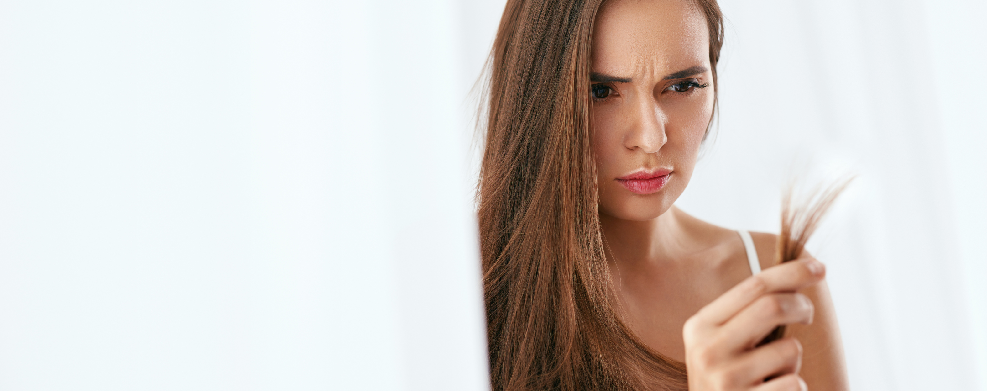 Pointes de cheveux abîmées