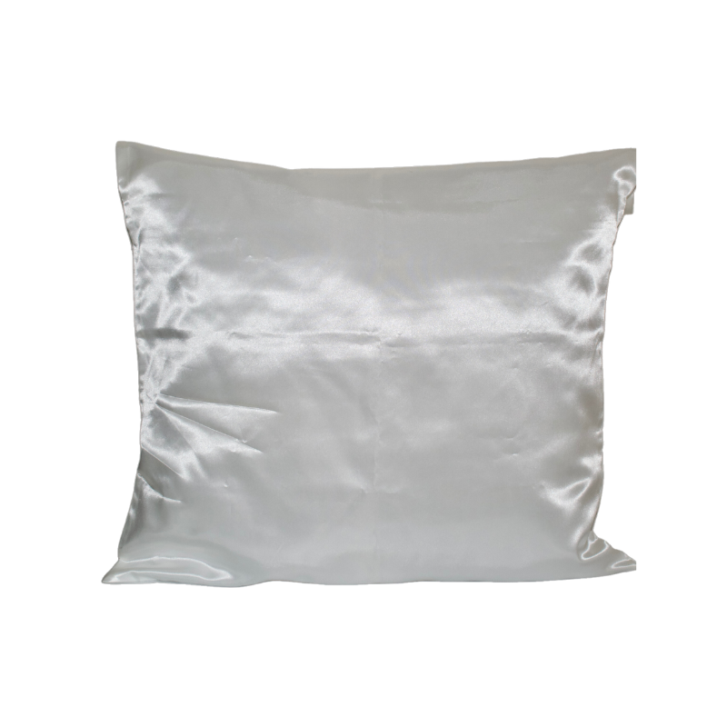 taie d'oreiller satin blanc cassé