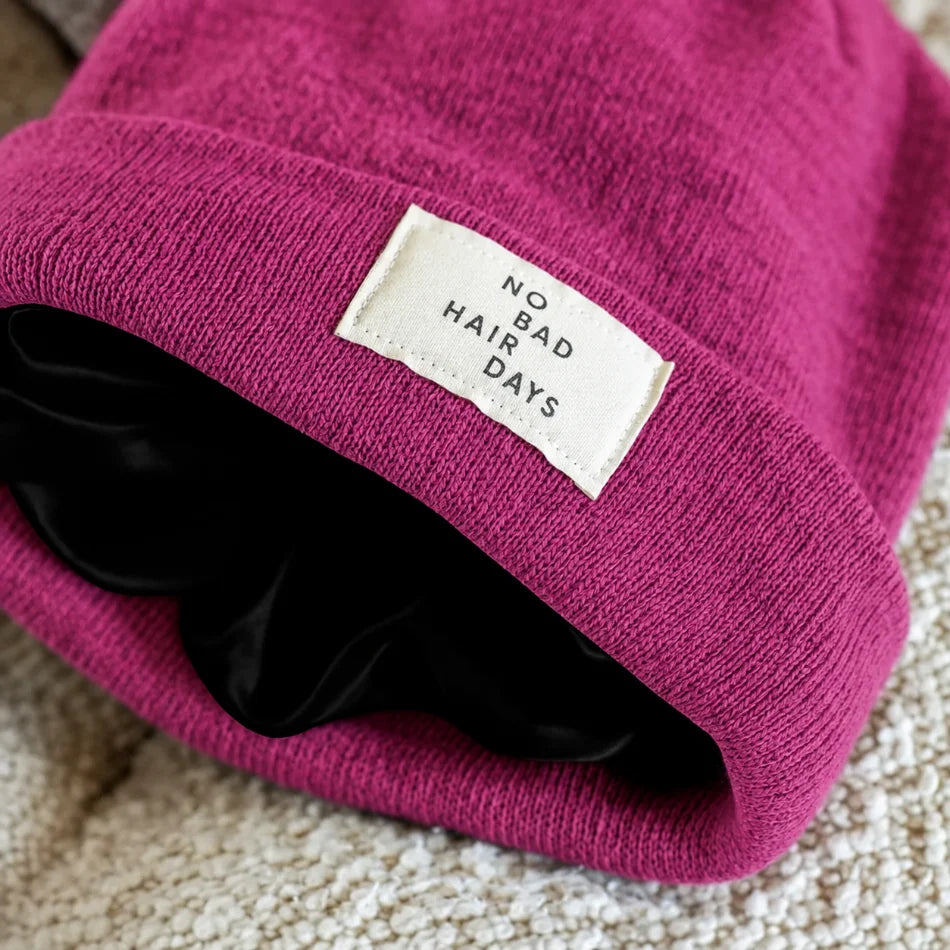 BONNET D'HIVER DOUBLÉ SATIN
