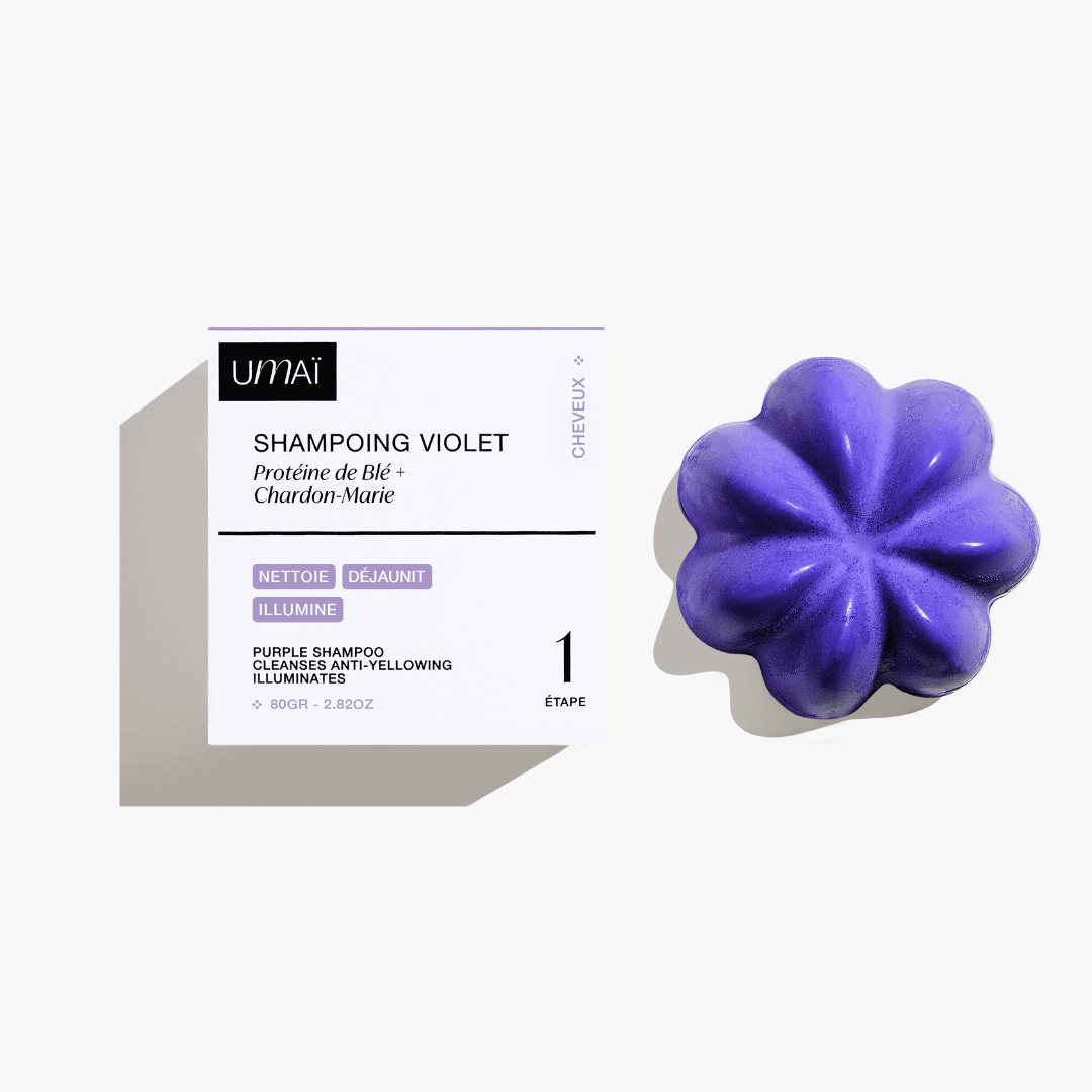 shampoing violet umaï produit + packaging