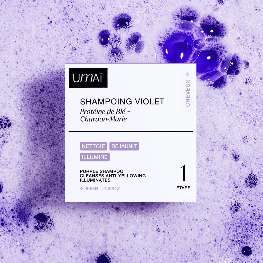shampoing violet umaï packaging