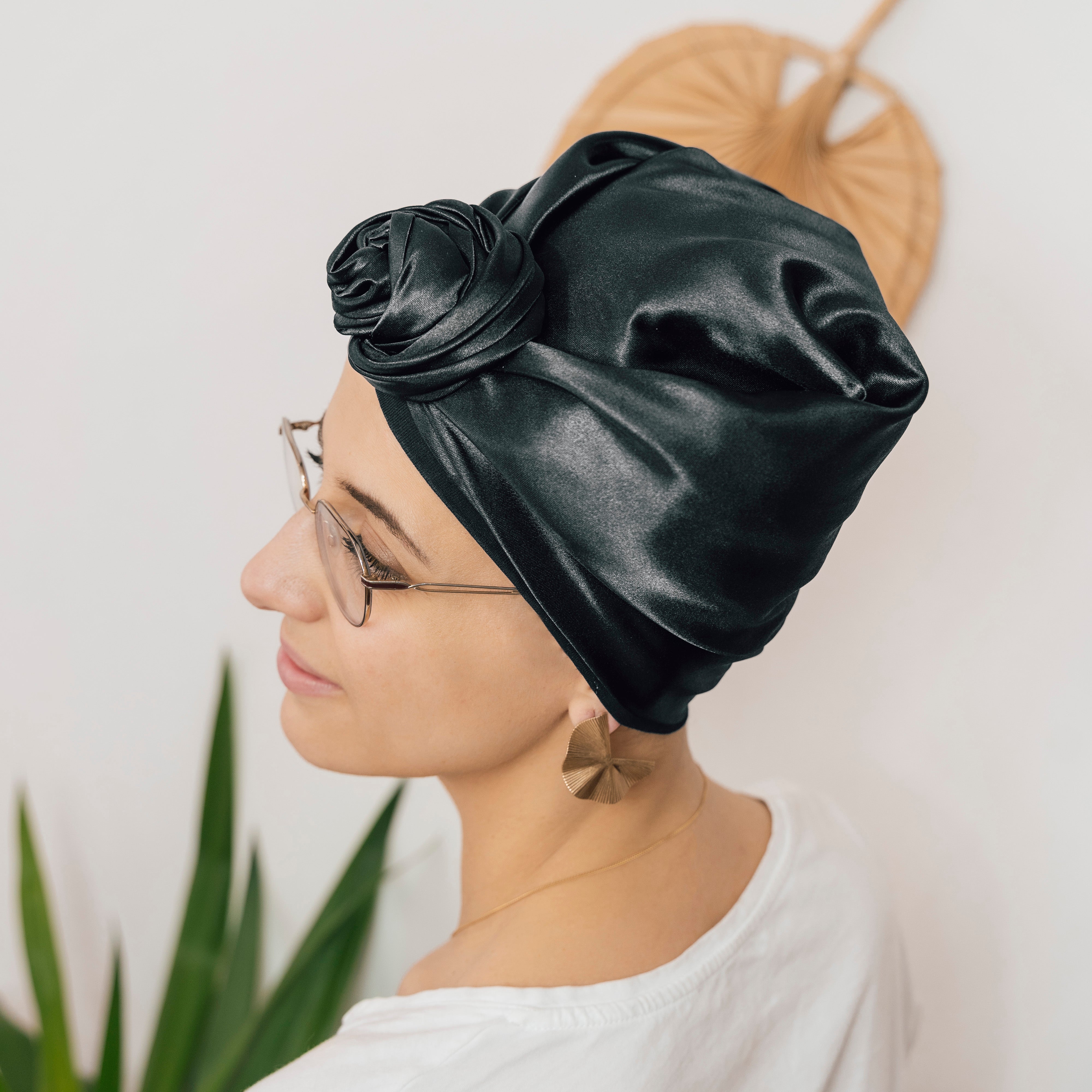 TURBAN EN SATIN