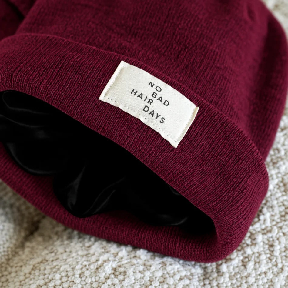 BONNET D'HIVER DOUBLÉ SATIN